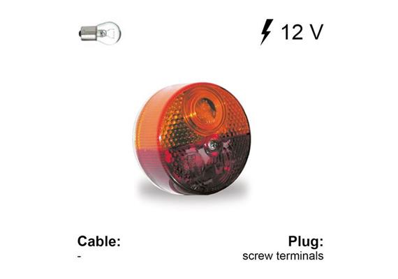 Rückleuchte / Multifunktionsleuchte Jokon L 25 12Volt Ø81.5 x 44mm - Ersatzglas - 039