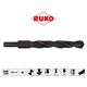 RUKO Spiralbohrer DIN 338 Typ N, HSS-R mit abgesetztem Schaft Ø 22 mm