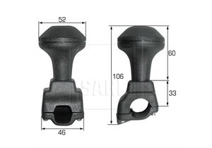 Sahli Fixlenker / Lenkradknopf aus Kunststoff