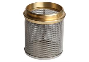 Saugkorb zum zylindrischen Rückschlagventil mit Aussengewinde 1/2" Chromstahl