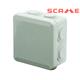 SCAME AP Abzweigdose CUBIK Leer 960 80x80x40mm IP55 grau 688.003