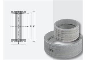 Schachtfutter aus Faserzement Ø 160 A 198 L 120 mit Dichtung