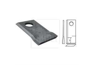 Schlagmesser BCS Fella SIP rechts 98 x 48 x 4mm Loch Ø 19 - 066
