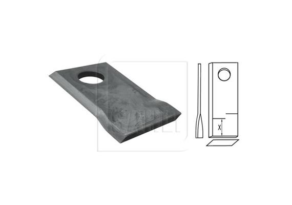 Schlagmesser BCS Fella SIP rechts 98 x 48 x 4mm Loch Ø 19 - 066