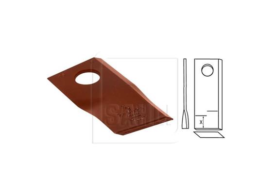 Schlagmesser BCS links 94 x 48 x 4 Loch Ø 19mm - 066