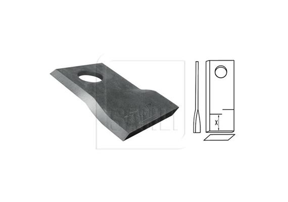 Schlagmesser IF rechts 94 x 41 x 4mm Loch Ø 19mm - 066