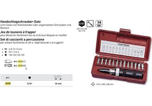 Schlagschraubenziehersatz Kraftwerk 15 teilig 5/16" - 285