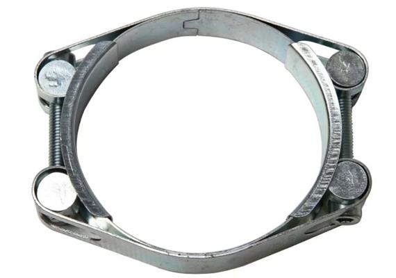 Schlauchbride verzinkt 2-teilig Grösse 110 Ø 100 - 110 Bandbreite 24mm