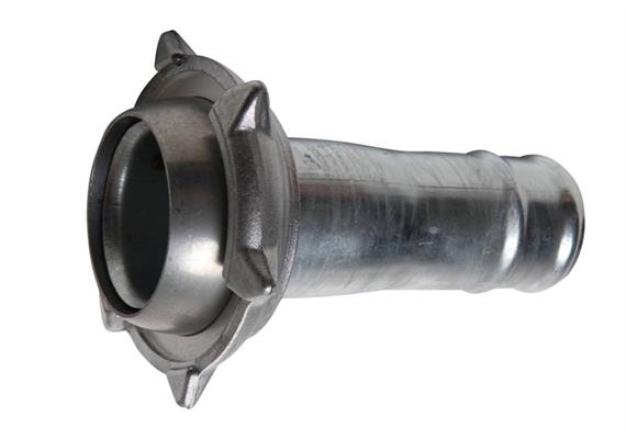 Schlauchtülle Kugel und Ring verzinkt NW 70 / Ø 75 mm - Kugelkupplung-System - 050