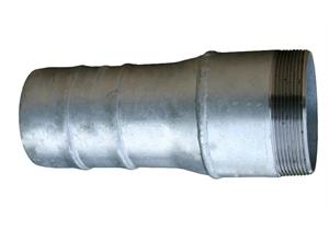 Schlauchtülle mit Aussengewinde Stahl verzinkt Ø 100 AG 3"