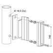 Schliesskasten Alu, mit Ausgleichsblech 40 - 80mm mit Vefestigungsteilen Quick-Fix - 4440 | Bild 3