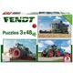 Schmidt 3 Puzzle Fendt 3x 48 Teile + Puzzle Poster