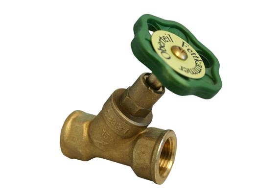 Schrägsitzventil aus Messing 3/8" IG max 10 bar legionellensicher