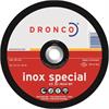 Schruppscheibe mittelhart Dronco für Metalle und Inox Stahl Ø 125 x 6 x 22.2mm - 394