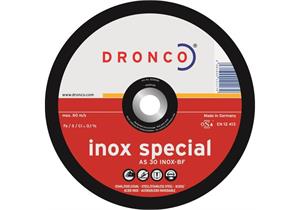 Schruppscheibe mittelhart Dronco für Metalle und Inox Stahl Ø 125 x 6 x 22.2mm - 394