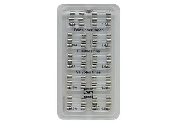 SCHURTER Feinsicherungssortiment Set 250V 10 Sorten a 3 Stück