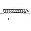 Sechskantholzschrauben A2 (Tirefonds - ) 8 x 60mm | Bild 2