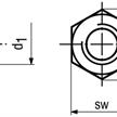 Sechskantmuttern blank 8 0,8d M8 | Bild 2