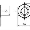 Sechskantmuttern verzinkt 8 0,8d UNC 1 1/2" - ENG | Bild 2