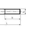 Sechskantschrauben verzinkt mit Teilgewinde 8.8 M4 x 25 | Bild 2