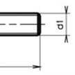Sechskantschrauben verzinkt mit Vollgewinde 8.8 M4 x 8 - ENG | Bild 2