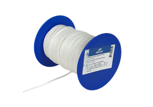 Seil polyester Ø 3mm, weiss Schlinggeflecht, min. 100 kg