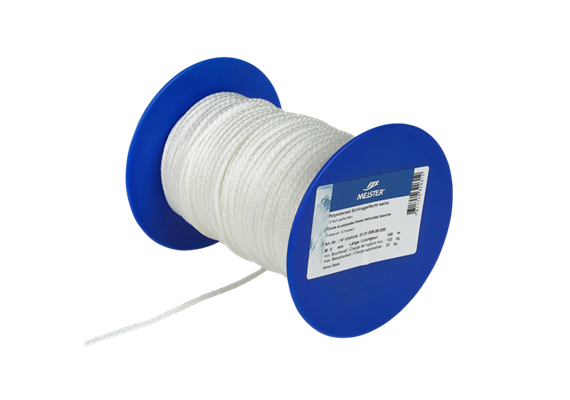 Seil polyester Ø 3mm, weiss Schlinggeflecht, min. 100 kg