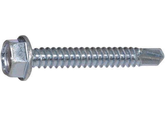 Selbstbohrschrauben mit 6 - kantkopf und Scheibe verzinkt 7504K 3.5 x 19mm - ENG