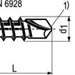 Selbstbohrschrauben mit 6 - kantkopf und Scheibe verzinkt 7504K 4.2 x 25mm | Bild 2