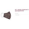 Set 1 Membranmaske leopard inkl. 5 Austauschfilter 60° waschbar - 285