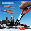 Sicherungsringzange Knipex innen gebogen L 300mm 85 - 140mm - EHD | Bild 2