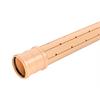 Sickerrohr gelocht PP beige SN8 NW110 Ø 110 x 3.8mm L 6m hellbraune Streifen inkl. Dicht,