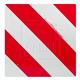 Signaltafel rotweiss 423 x 423 mm reflektierend,Stahlblech verz., Land,-Forst