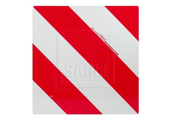 Signaltafel rotweiss 423 x 423 mm reflektierend,Stahlblech verz., Land,-Forst