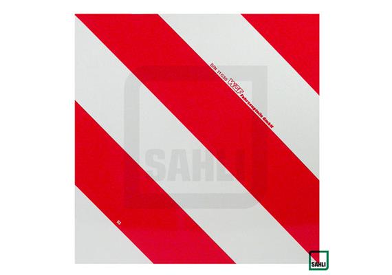 Signaltafel rotweiss Selbstklebefolie 423 x 423mm reflektierend, für Land + Forst