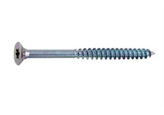 Spanplattenschrauben Senkkopf 90° Torx verzinkt mit Schaft 3 x 40mm