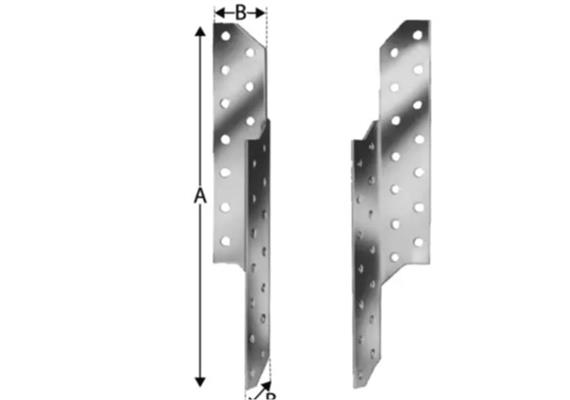 Sparrenpfettenanker BMF L 210mm links