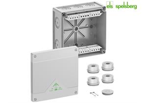 SPELSBERG AP Abzweigdose Abox 160-16 182x182x90mm 5x16mm2 Schraubklemme IP66 grau