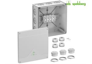 SPELSBERG AP Abzweigdose Abox HA 350 252x252x120mm 4x35mm2 Schraubklemme IP66 grau - 447