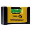 STABILA Wasserwaage Type Pocket PRO Magnetic 7 cm mit Gürtel-Clip
