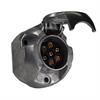 Steckdose 7-polig Alu Ø 36 mm, mit Schraubanschlüssen bis 2.5mm2 - 039