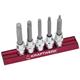 Stecknusssatz Kraftwerk 1/2" XZN Vielzahn M5, 6, 8, 10 + 12 L 100mm - 285