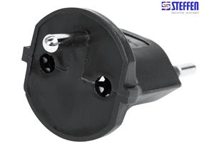 STEFFEN Fixadapter Deutschland Schuko CEE7/7 auf Schweiz T12 3-polig 230V