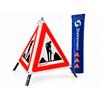 STEINEMANN Faltsignal 1.14 R0 Höhe 90cm Baustelle Normalausführung Tag-Einsatz - 0390