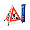 STEINEMANN Faltsignal 1.14 R2 R2 Höhe 90cm Baustelle Höchste Reflexionsklasse - 039
