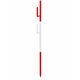 STEINEMANN Lattenpfahl aus Armierungsstahl Ø20mm, 2 Bügel offen, rot-weiss - 039