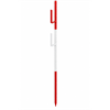 STEINEMANN Lattenpfahl aus Armierungsstahl Ø20mm, 2 Bügel offen, rot-weiss - 039