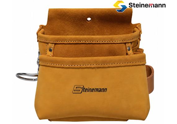 STEINEMANN Nagel- und Werkzeugtasche "Profi-Line" 5 Taschen aus Büffelleder