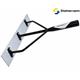 STEINEMANN Teerkrücke Blatt flach, Alu 600x90x3mm ohne Stiel schwarz lakiert