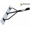 STEINEMANN Teerkrücke Blatt flach, Alu 600x90x3mm ohne Stiel schwarz lakiert